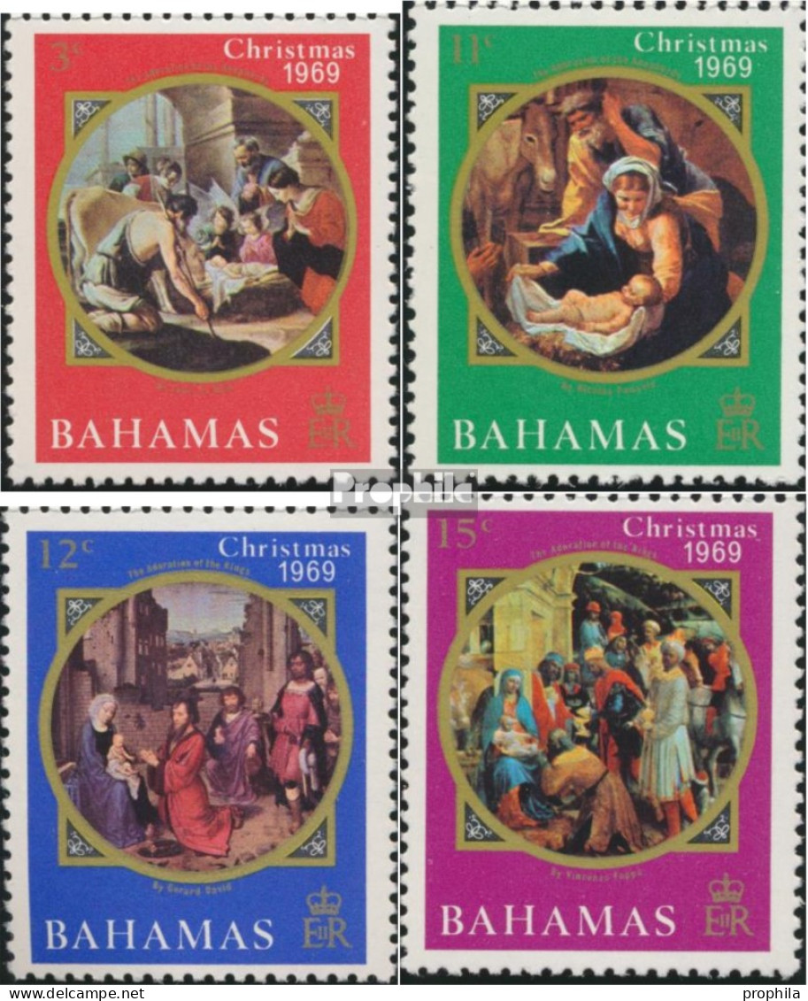 Bahamas 299-302 (kompl.Ausg.) Postfrisch 1969 Weihnachten - 1963-1973 Autonomie Interne