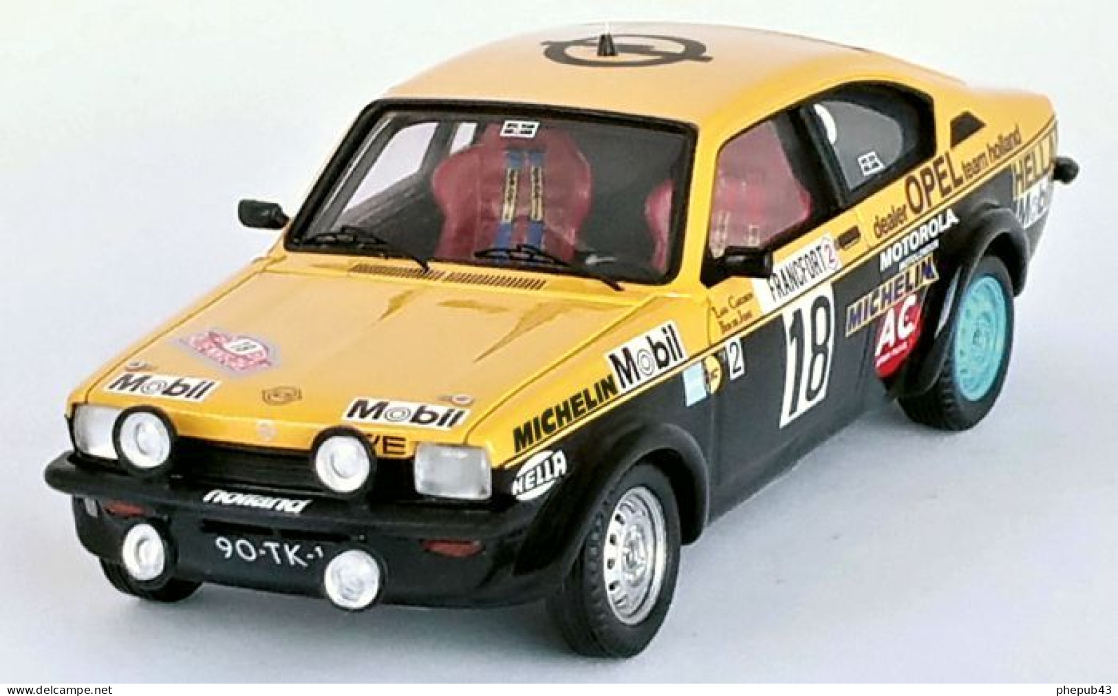 Opel Kadett C GT/E - L. Carlsson/B. De Jong - Rallye Monte-Carlo 1978 #18 - Troféu - Trofeu