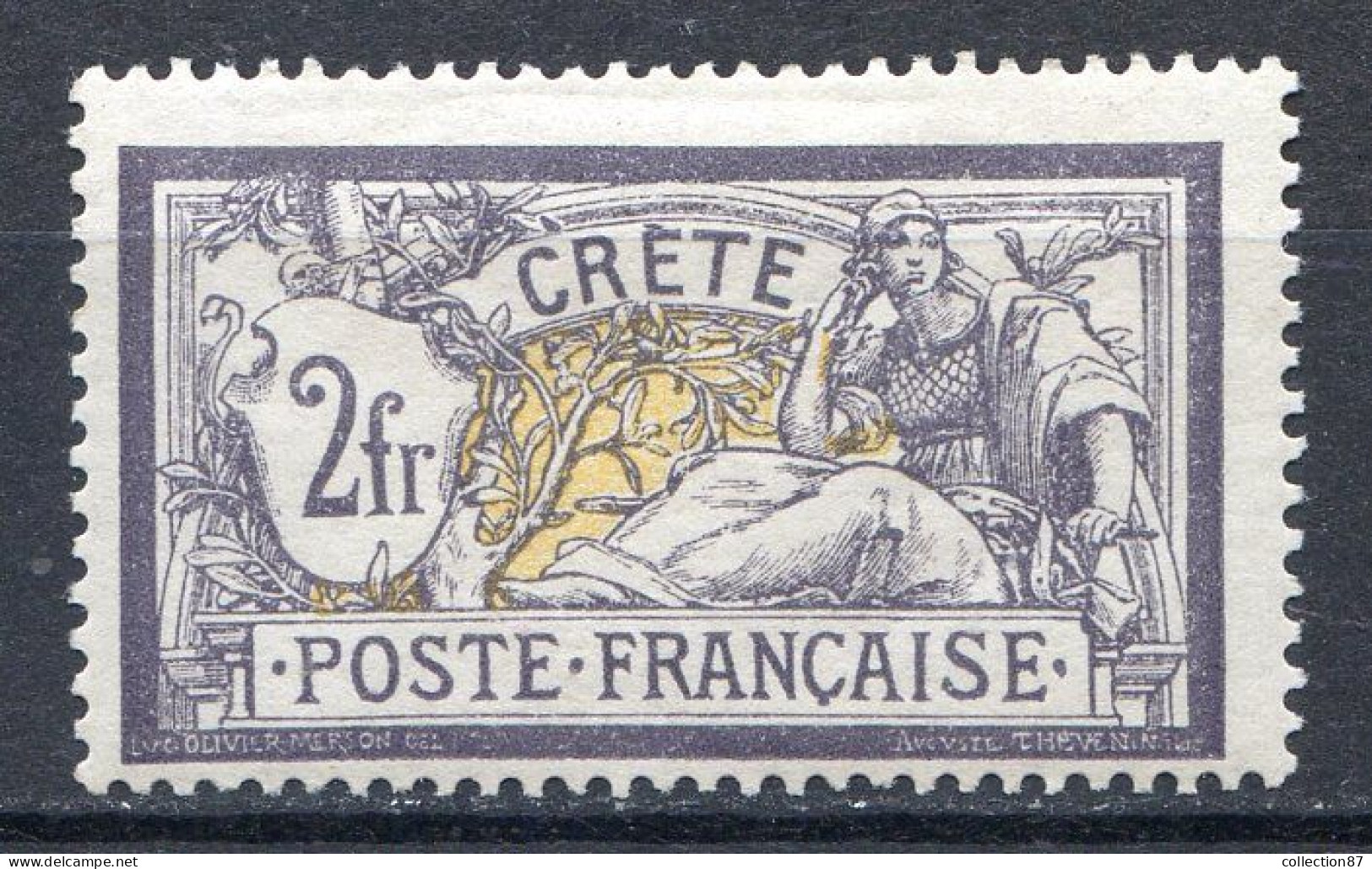 Réf 76 CL2 < -- CRETE < N° 14 * NEUF Ch. * MH -- > - Unused Stamps