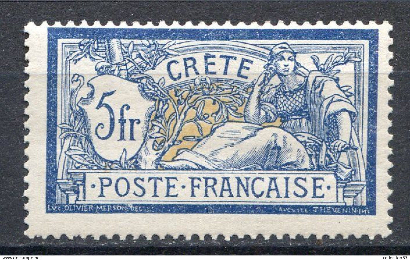 Réf 76 CL2 < -- CRETE < N° 15 * NEUF Ch. * MH -- > - Unused Stamps