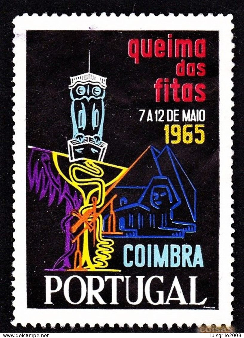 Vignette/ Vinheta, Portugal - Queima Das Fitas, Coimbra. 1965 -|- MNH - No Gum - Local Post Stamps