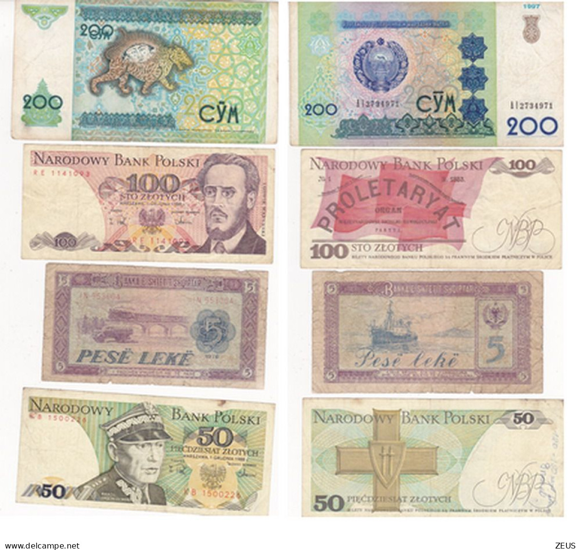 LOTTO DI 10 BANCONOTE MONDIALI - Collections & Lots