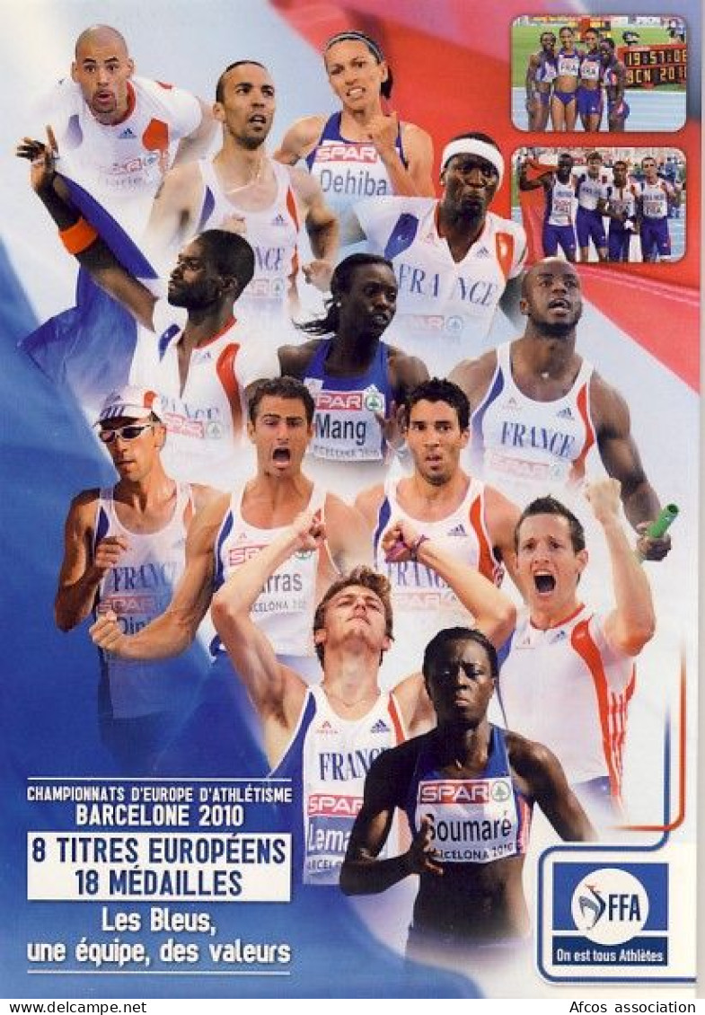 Carte Postale Championnats D'Europe D'Athlétisme Barcelone 2010 - Athlétisme