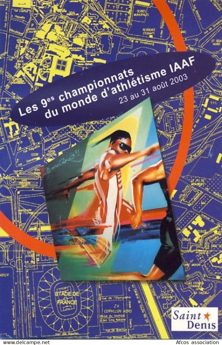 Carte Postale Championnats Du Monde D'Athlétisme 2003 Saint Denis - Athlétisme