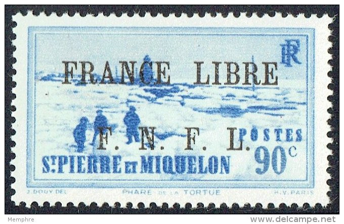 Phare De La Tortue  0,90fr  Surchargé &laquo;France Libre/ F.N.F.L.&raquo;  Yv 262  MNH ** - Neufs