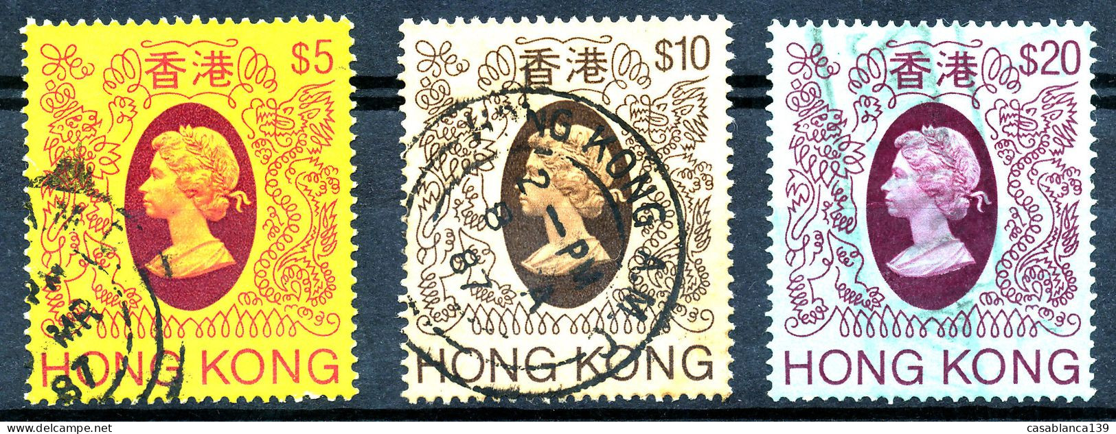 Hong Kong QE II 1985 Mi 456-458, Used, Michel 18,50€ - Used Stamps