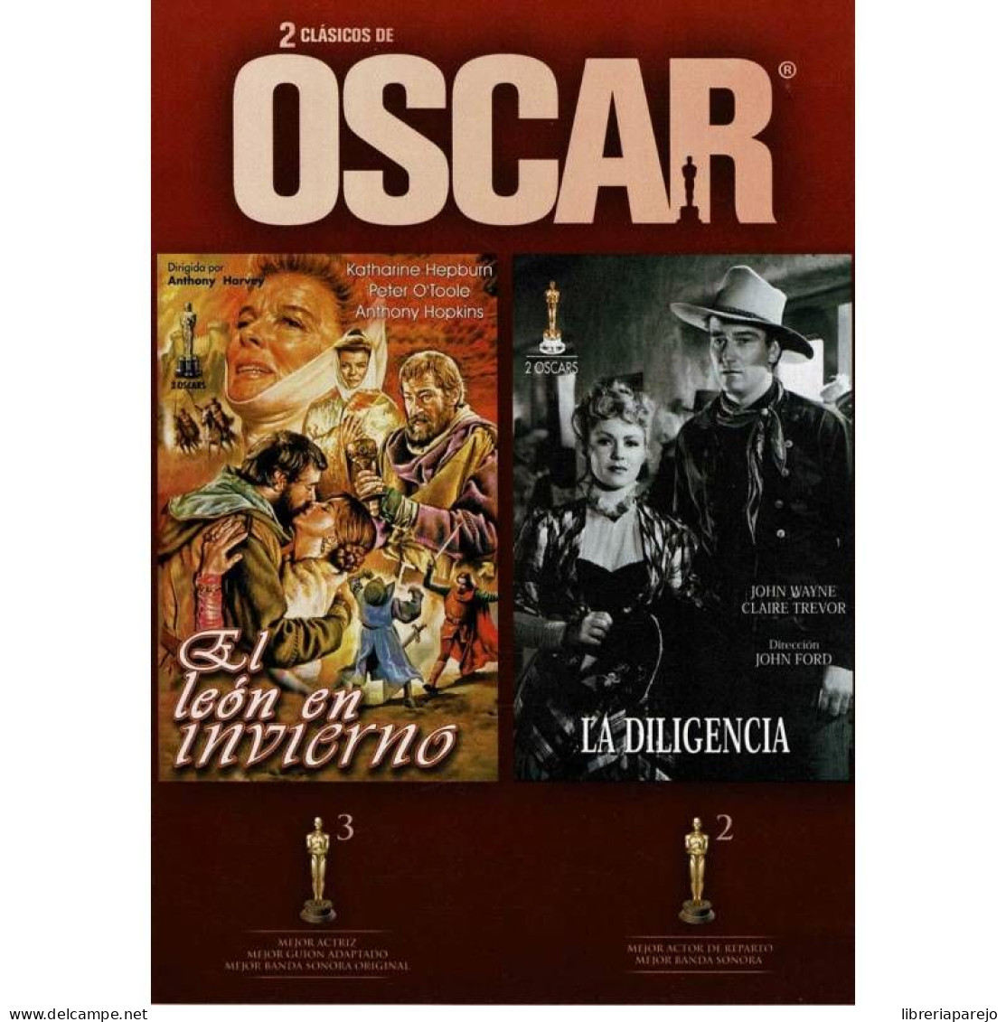 2 Clasicos De Oscar El Leon En Invierno + La Diligencia Pack Dvd Nuevo Precintado - Autres Formats