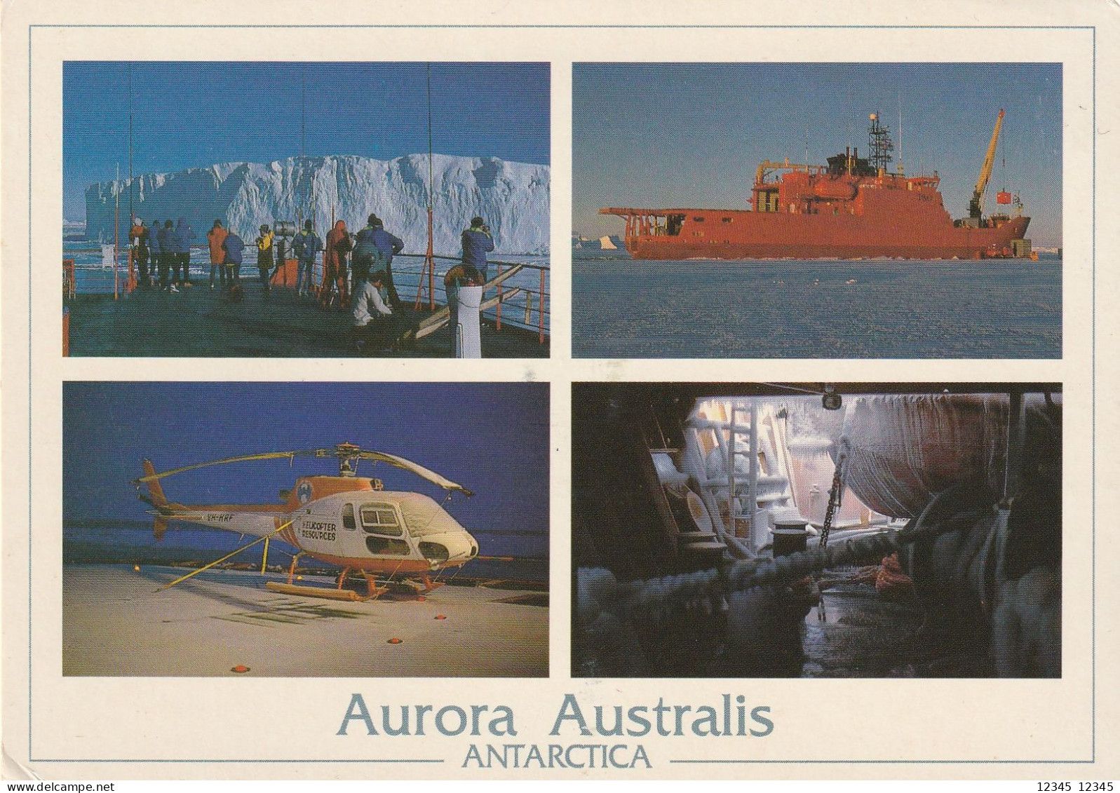 Australisch Antarctica 1994, 4 Same Cards, Stamped Bond University - Cartas & Documentos