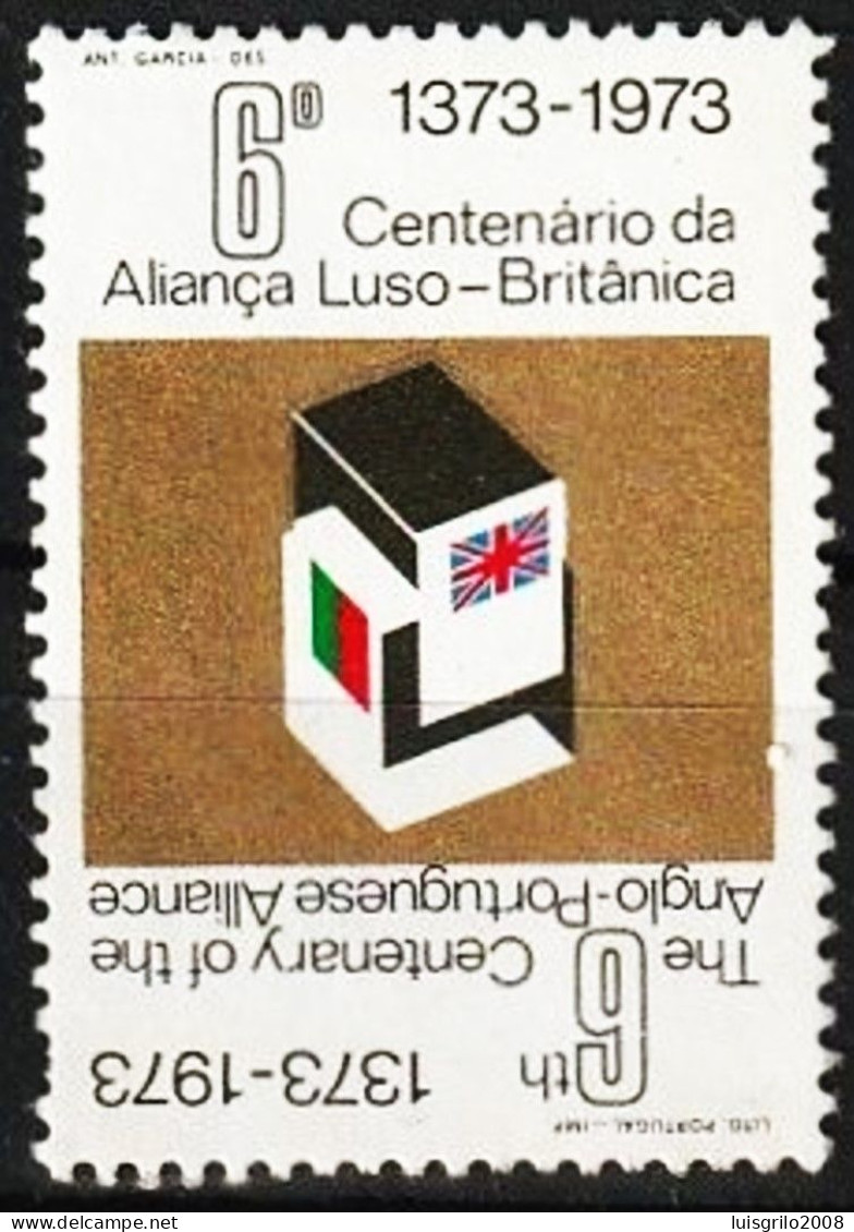 Vignette/ Vinheta, Portugal - 1973, 6º Cent. Aliança Luso-Britânica  -|- MNH - No Gum - Emissions Locales