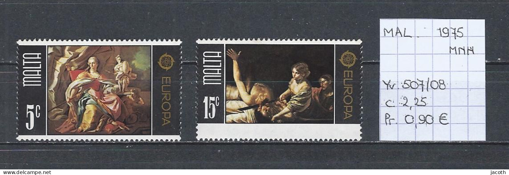 (TJ) Europa CEPT 1975 - Malta YT 507/08 (postfris/neuf/MNH) - 1975