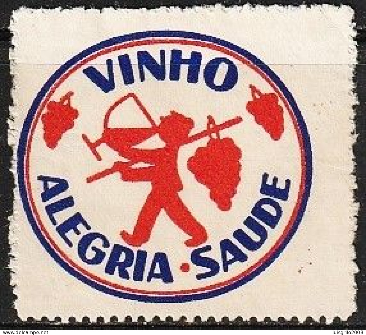 Vignette/ Vinheta, Portugal - Vinho. Alegria, Saúde -|- MNH - No Gum - Lokale Uitgaven