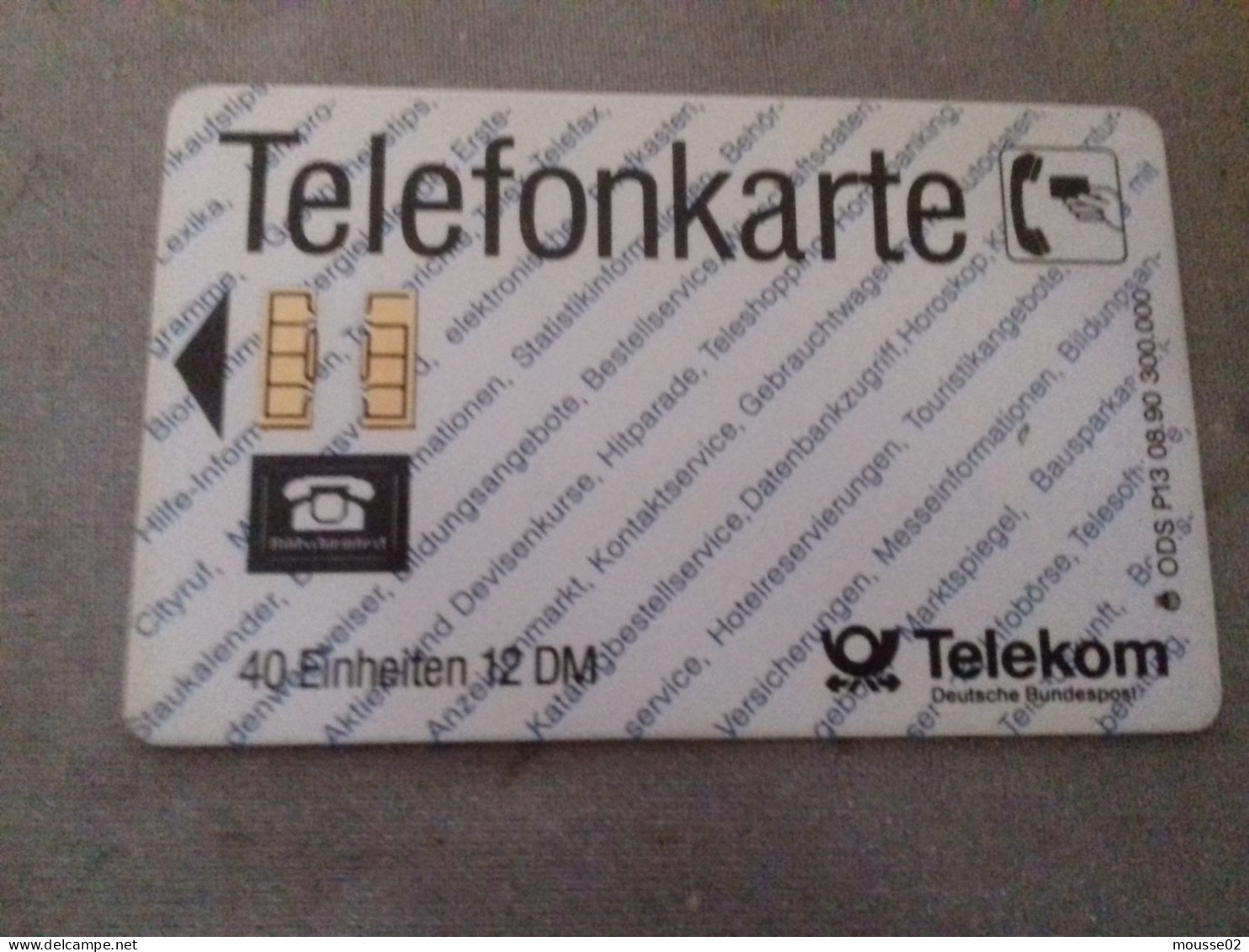 TELECARTE ALLEMANDE - A + AD-Series : D. Telekom AG Advertisement