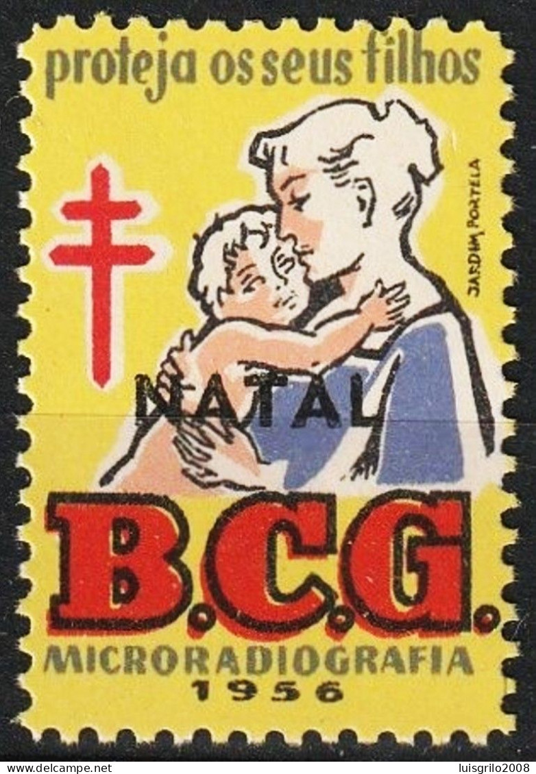 Vignette/ Vinheta, Portugal - BCG Microradiografia. 1956 Natal -|- MNH - No Gum - Emissioni Locali