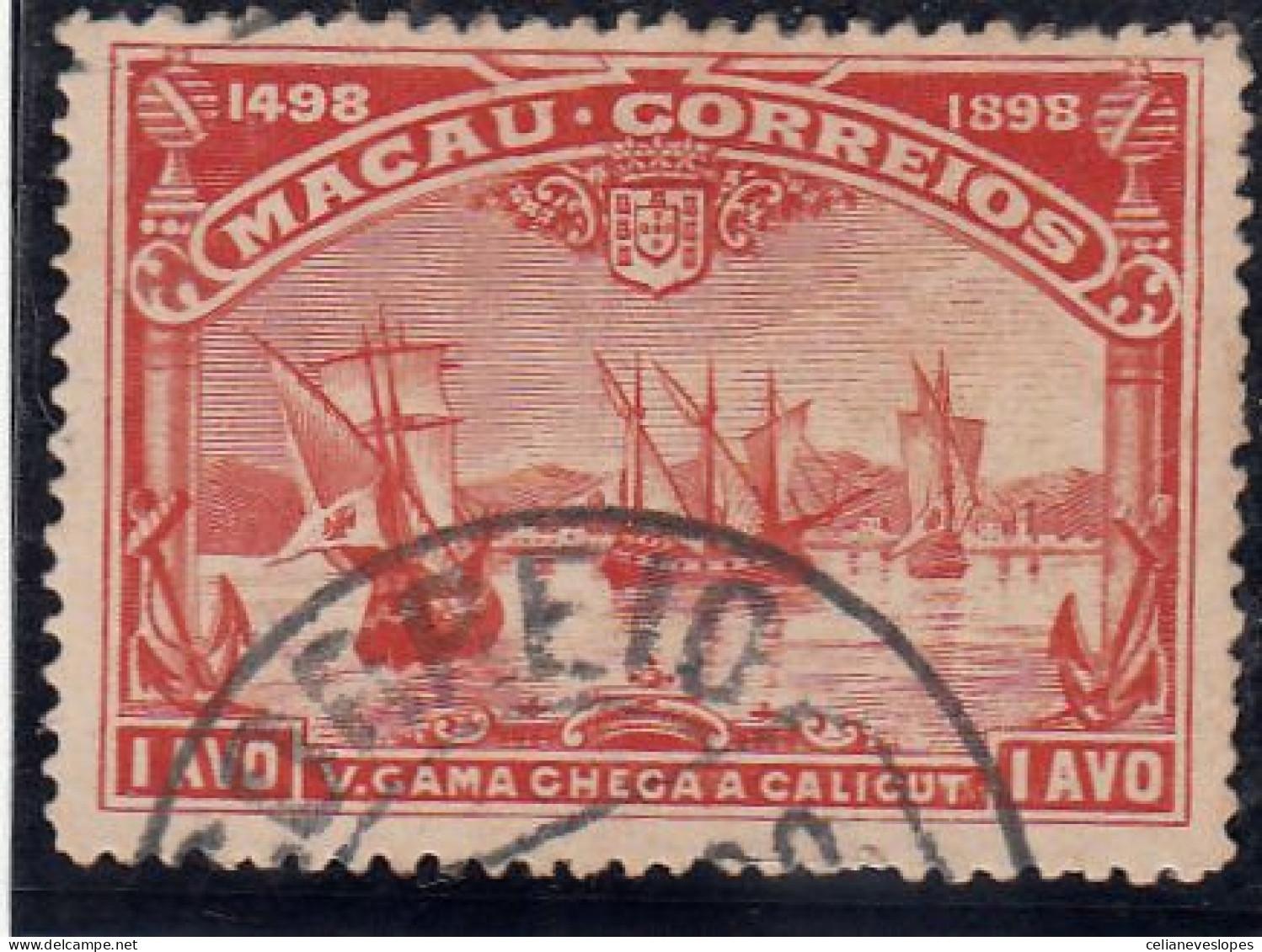 Macau, Macao, Caminho Mar. Para A India, 1 A. Vermelho, 1898, Mundifil Nº 71 Used - Used Stamps