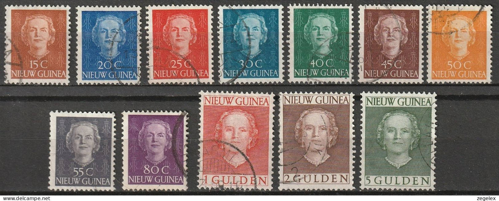 Nederlands Nieuw Guinea 1950, NVPH 10-21 Gestempeld/used - Nouvelle Guinée Néerlandaise