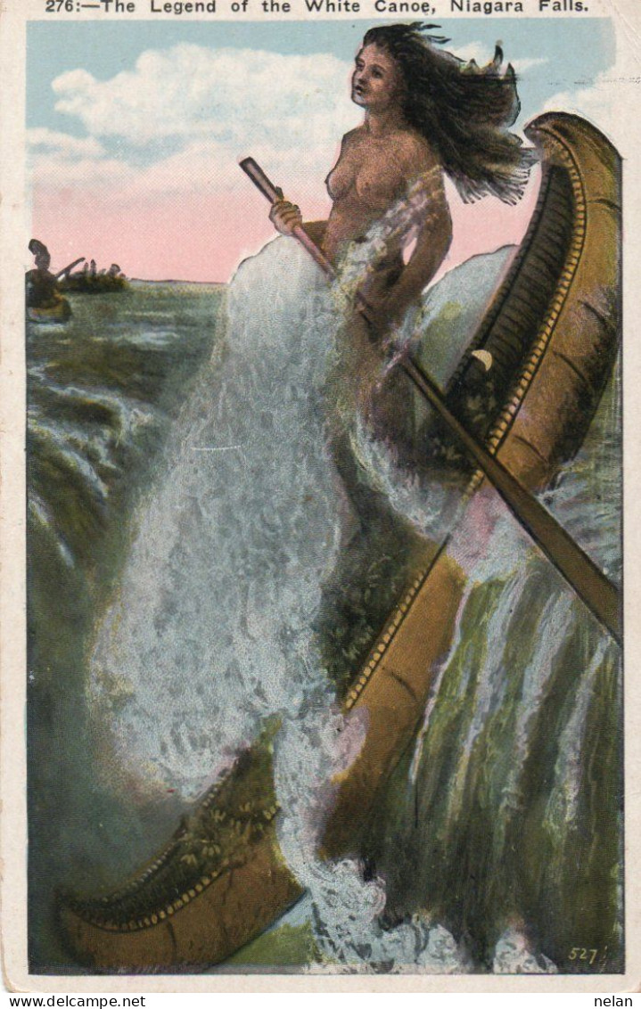 NEW YORK  - LEGEND OF THE WHITE CANOE , NIAGARA FALLS - Mehransichten, Panoramakarten