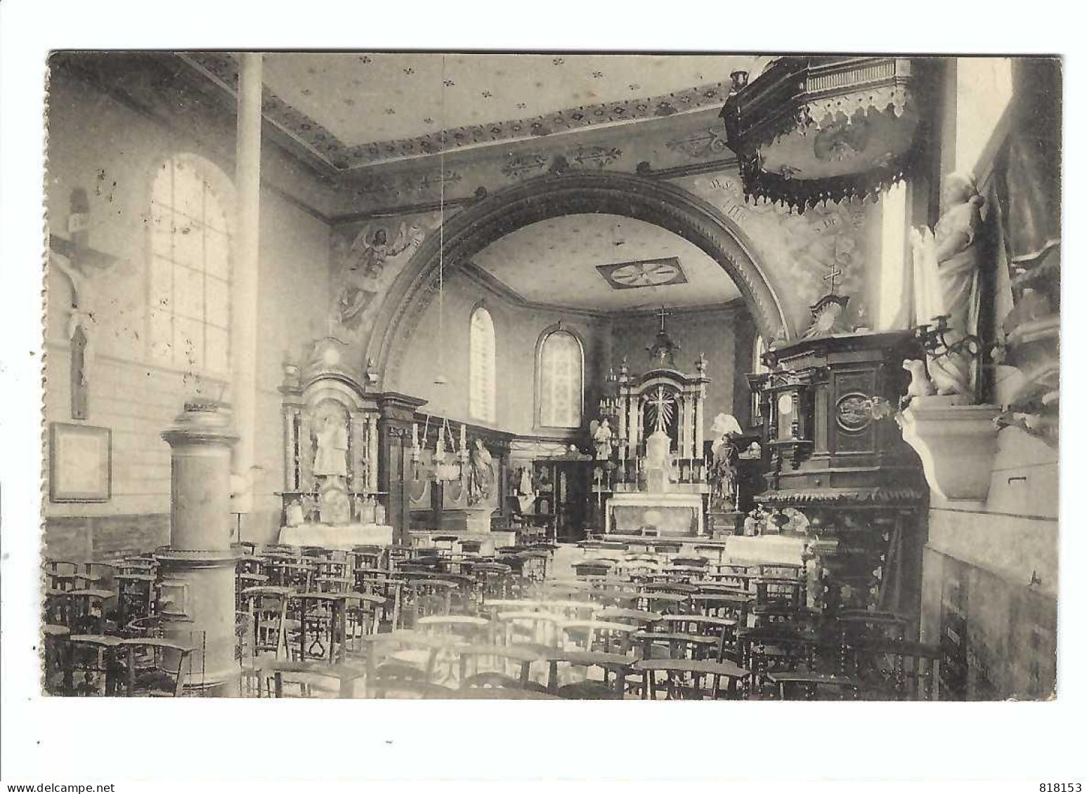 Burdinne  Intérieur De  L'Eglise  1912 - Burdinne