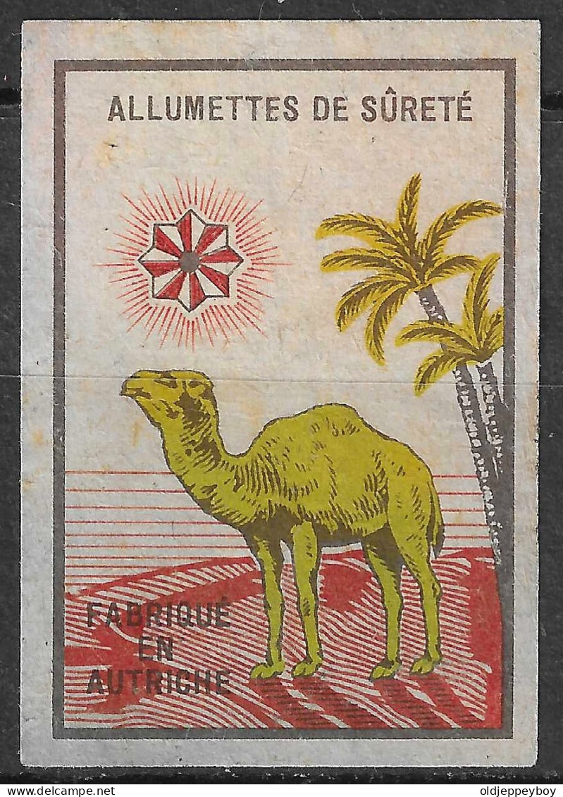 FABRIQUE EN AUTRICHE MADE IN AUSTRIA   Phillumeny MATCHBOX LABEL ALLUMETTES DE SÛRETÊ   3.5 X 5 Cm - Luciferdozen - Etiketten