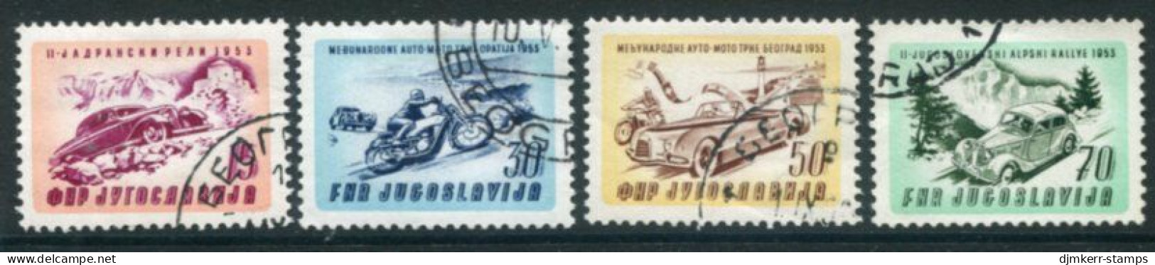 YUGOSLAVIA 1953 Adriatic Rally Used.  Michel 724-27 - Usati