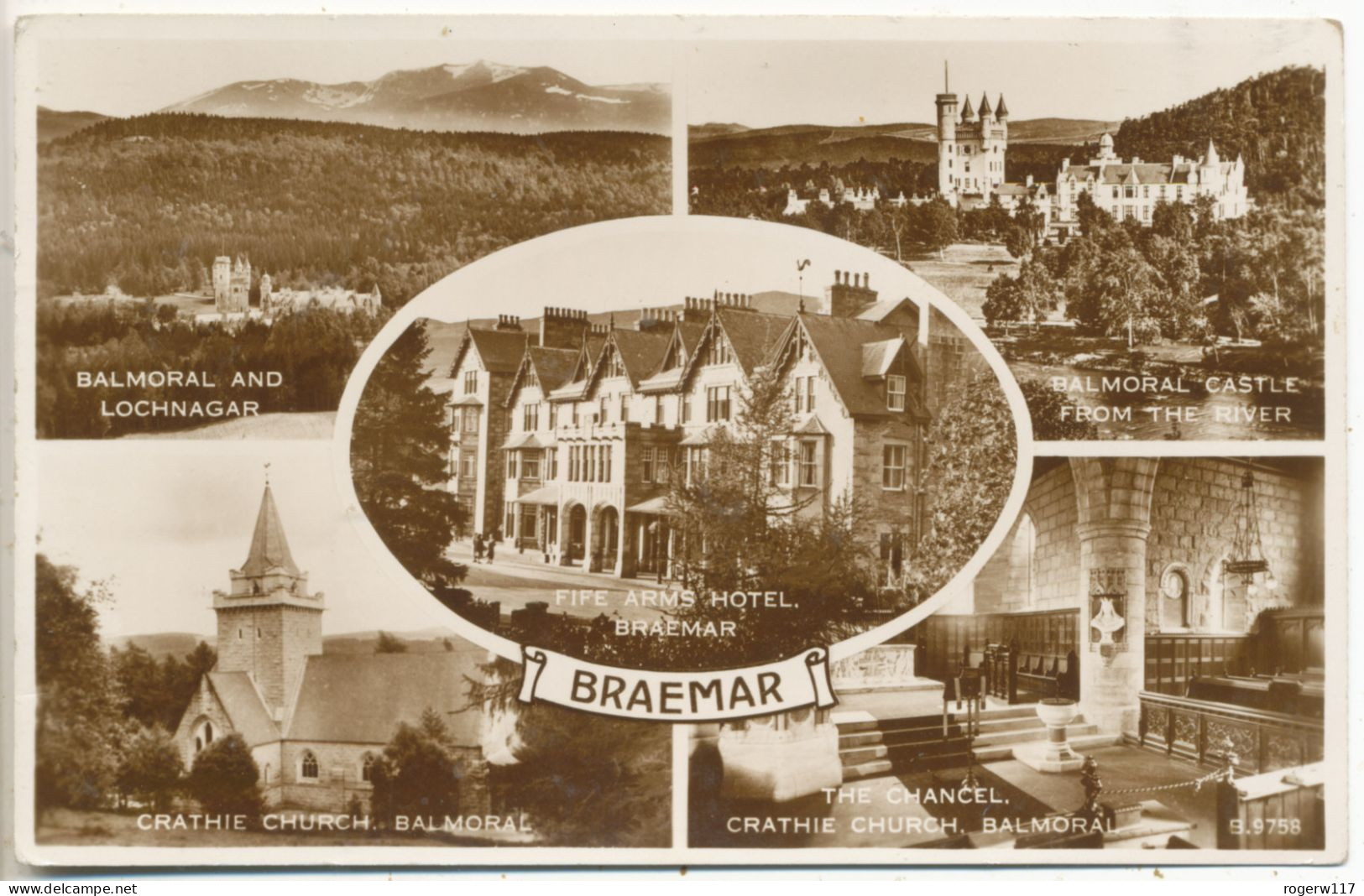 Braemar Multiview Postcard - Bute