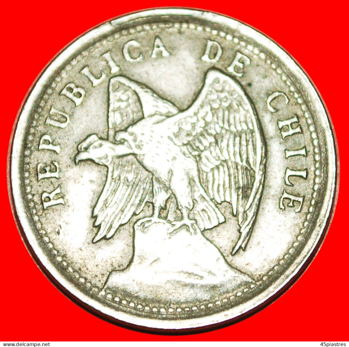 * HAMMER AND SICKLE (1933-1940): CHILE  20 CENTAVOS 1921! · LOW START · NO RESERVE! - Chili