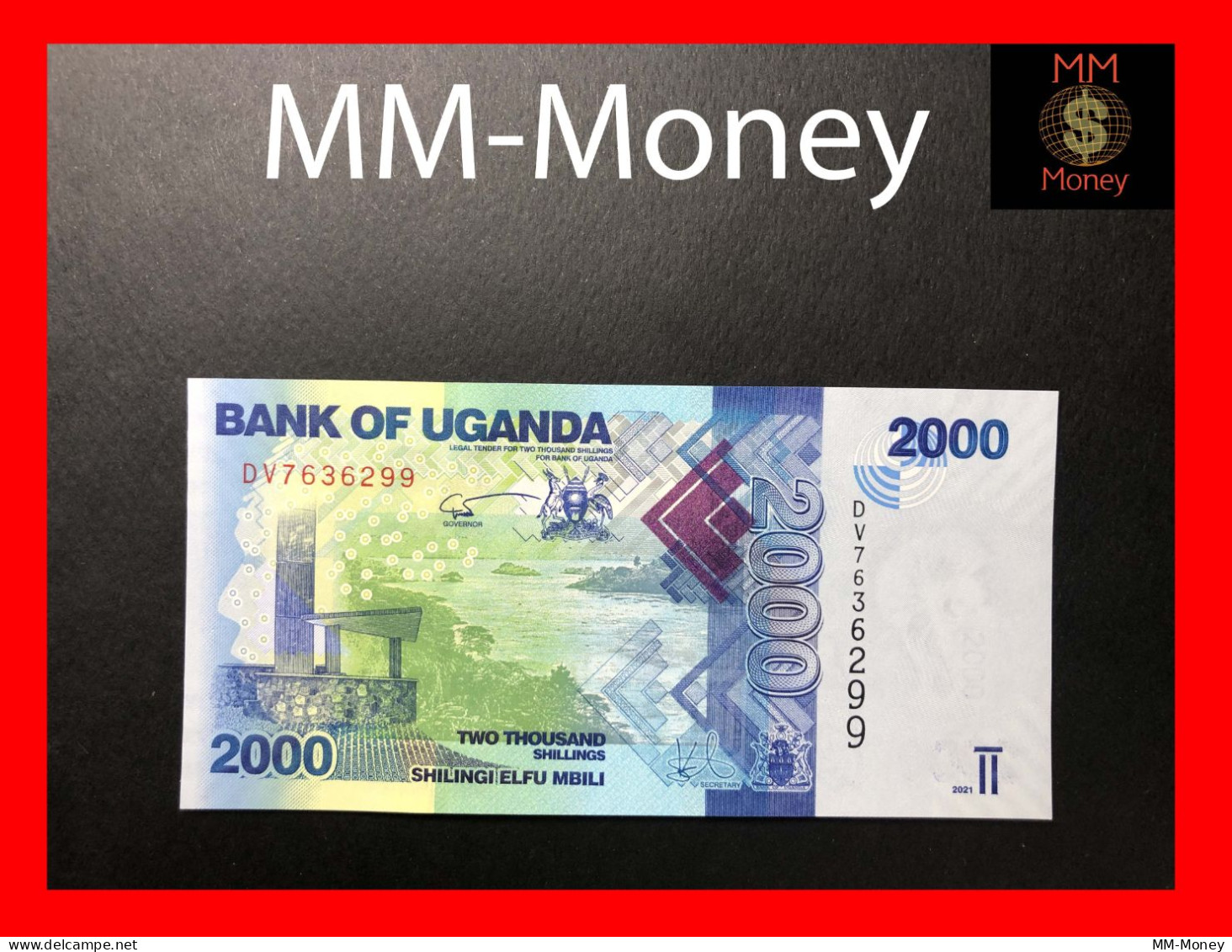 UGANDA 2.000  2000 Shillings  2021   P.  50    UNC - Oeganda