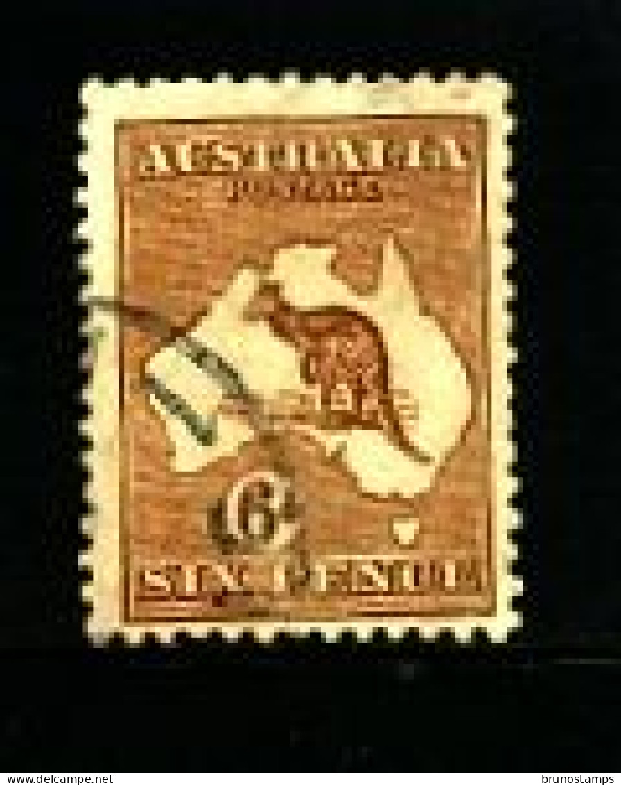 AUSTRALIA - 1929  KANGAROO  6 D.  SMALL MULTIPLE WATERMARK  FINE USED  SG 107 - Oficiales