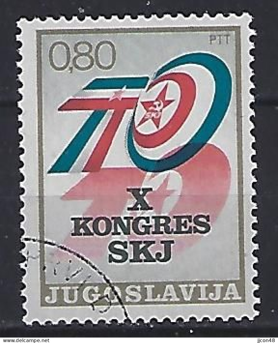 Jugoslavia 1974  X Kongress SKJ (o) Mi.1562 - Gebraucht