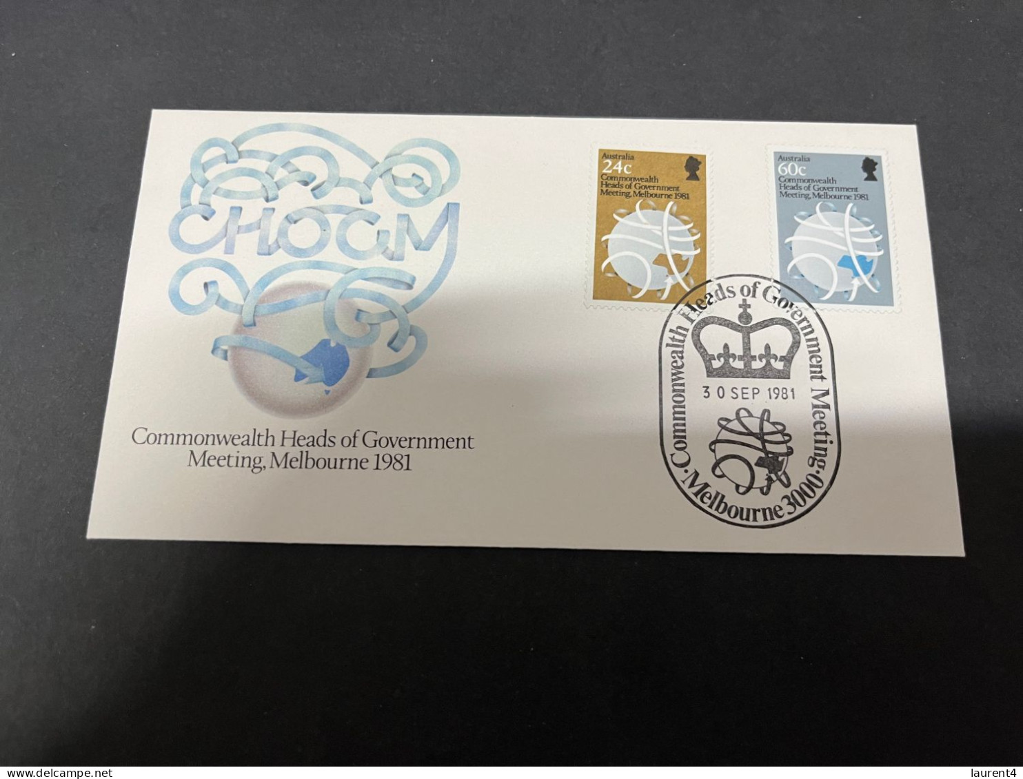 30-9-2023 (2 U 34) Australia FDC - 1981 - Melbourne Meeting - Andere & Zonder Classificatie