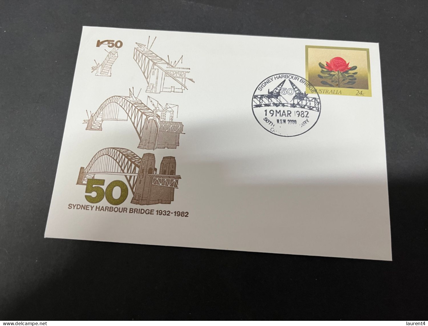 30-9-2023 (2 U 34) Australia FDC - 1982 - Sydney Harbour Bridge ( 3 Covers) - Sonstige & Ohne Zuordnung