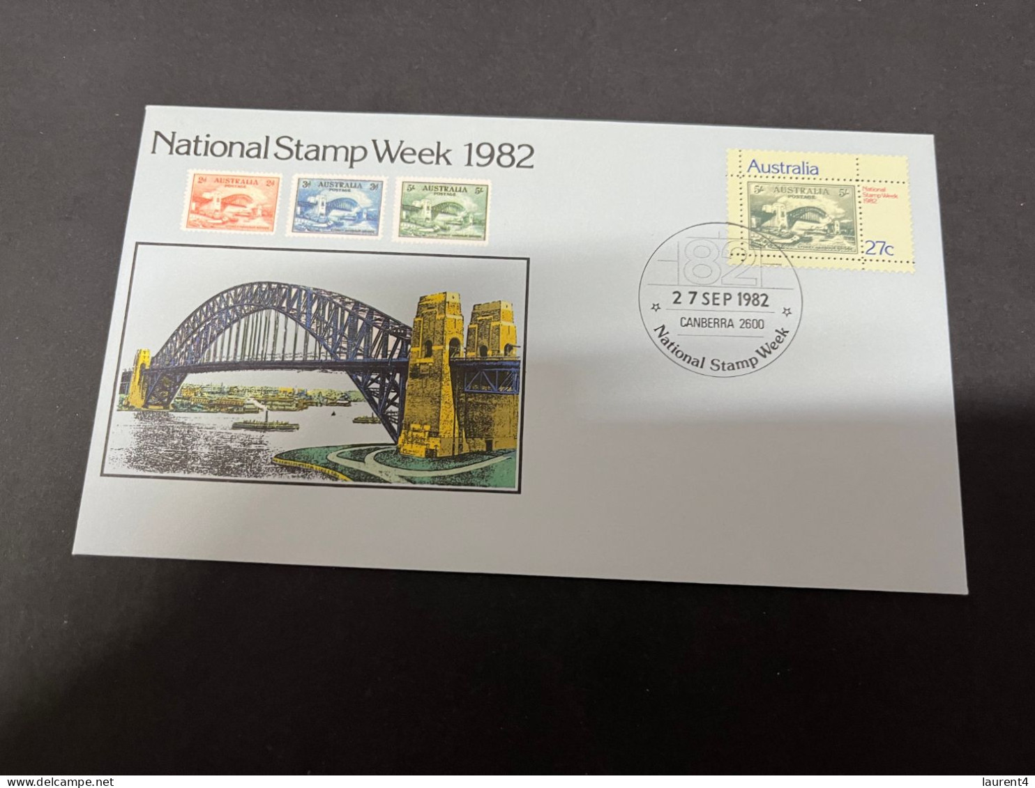 30-9-2023 (2 U 34) Australia FDC - 1982 - Sydney Harbour Bridge ( 3 Covers) - Sonstige & Ohne Zuordnung