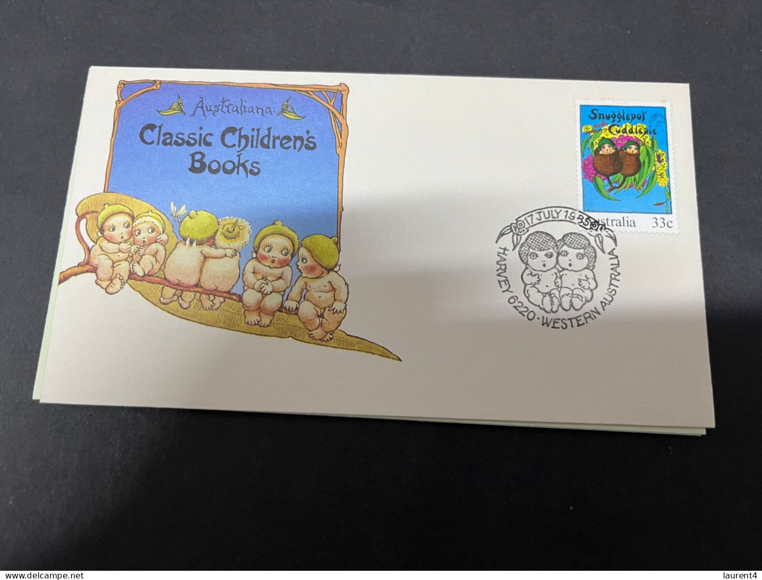 30-9-2023 (2 U 34) Australia FDC - 1985 - Classic Children's Books (5 covers)