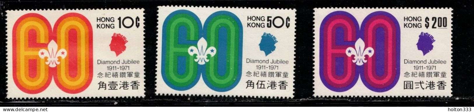 HONG KONG Scott # 262-4 MNH - QEII Diamond Jubilee - Nuovi