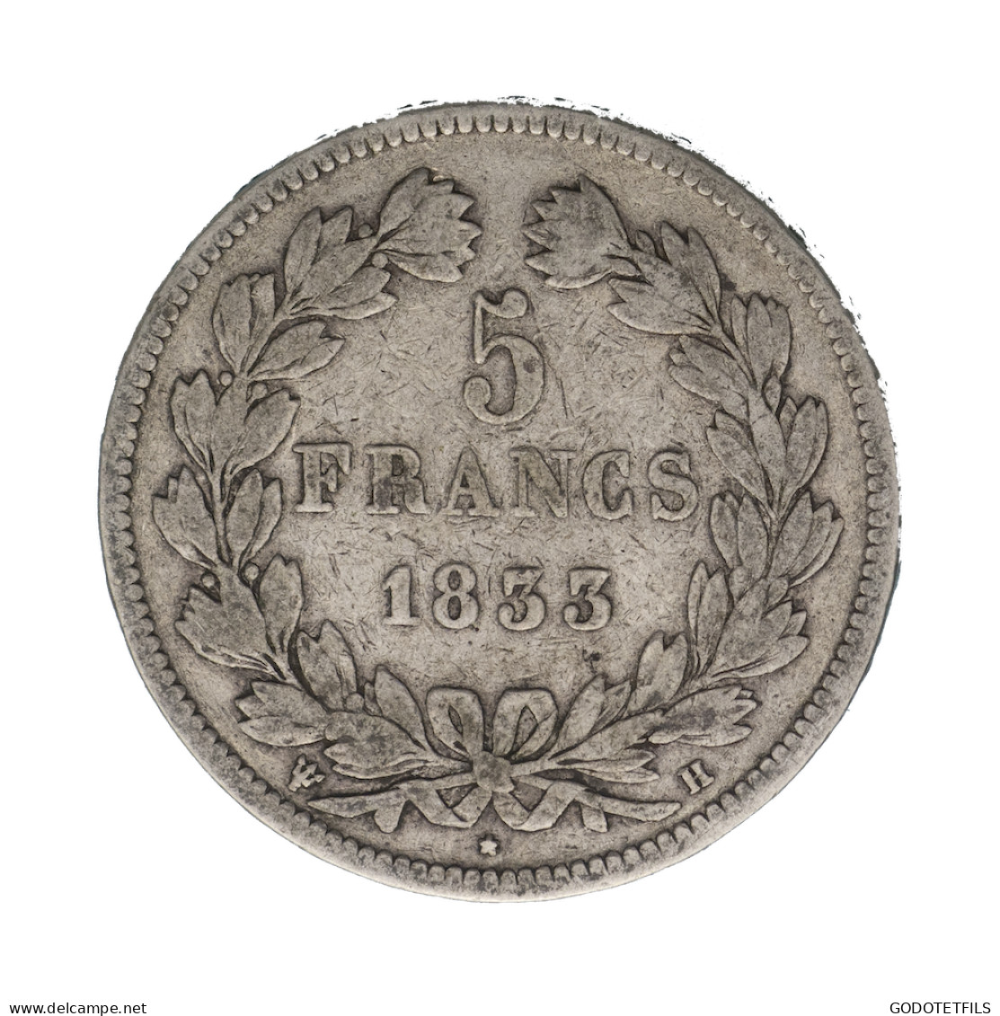 Louis-Philippe-5 Francs 1833 La Rochelle - 5 Francs