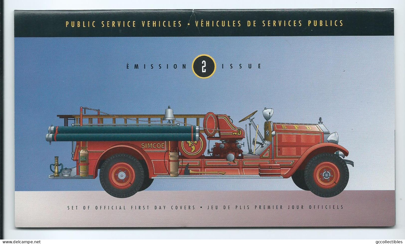 Canada # 1527 (a-f) - 3 FDCs In Cardboard - Historic Public Service Vehicles - 2 - 1991-2000