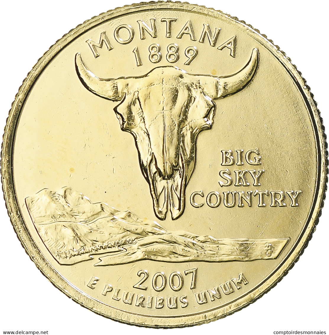 Monnaie, États-Unis, Montana, Quarter, 2007, U.S. Mint, Denver, Golden, SPL - 2010-...: National Parks