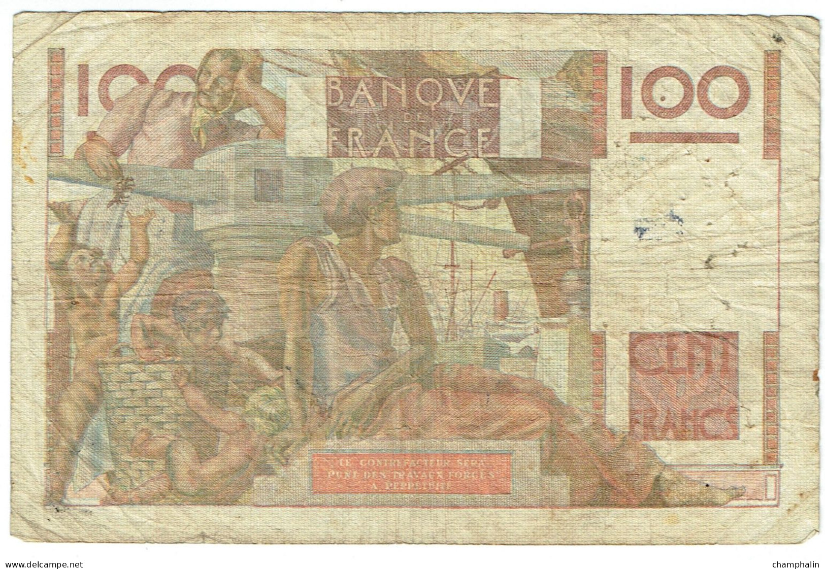 France - Billet De 100 Francs Type Jeune Paysan - 3 Avril 1952 - 100 F 1945-1954 ''Jeune Paysan''