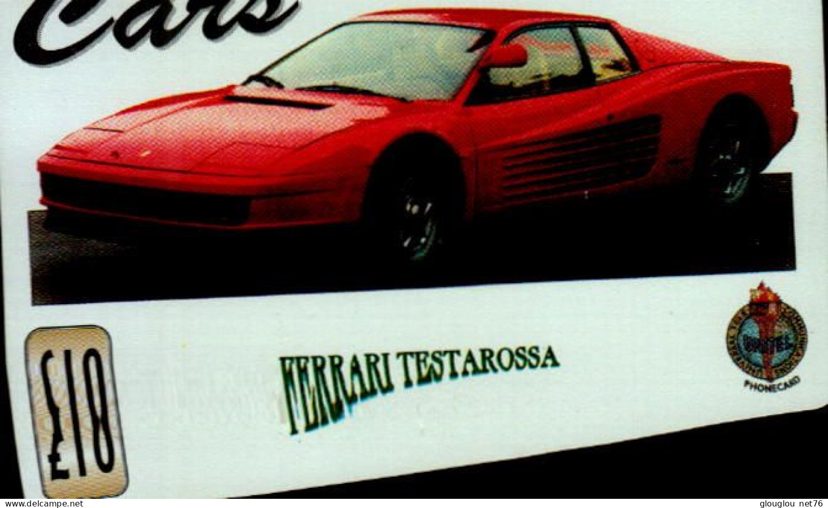 TELECARTE.. FERRARI TESTAROSSA - Coches