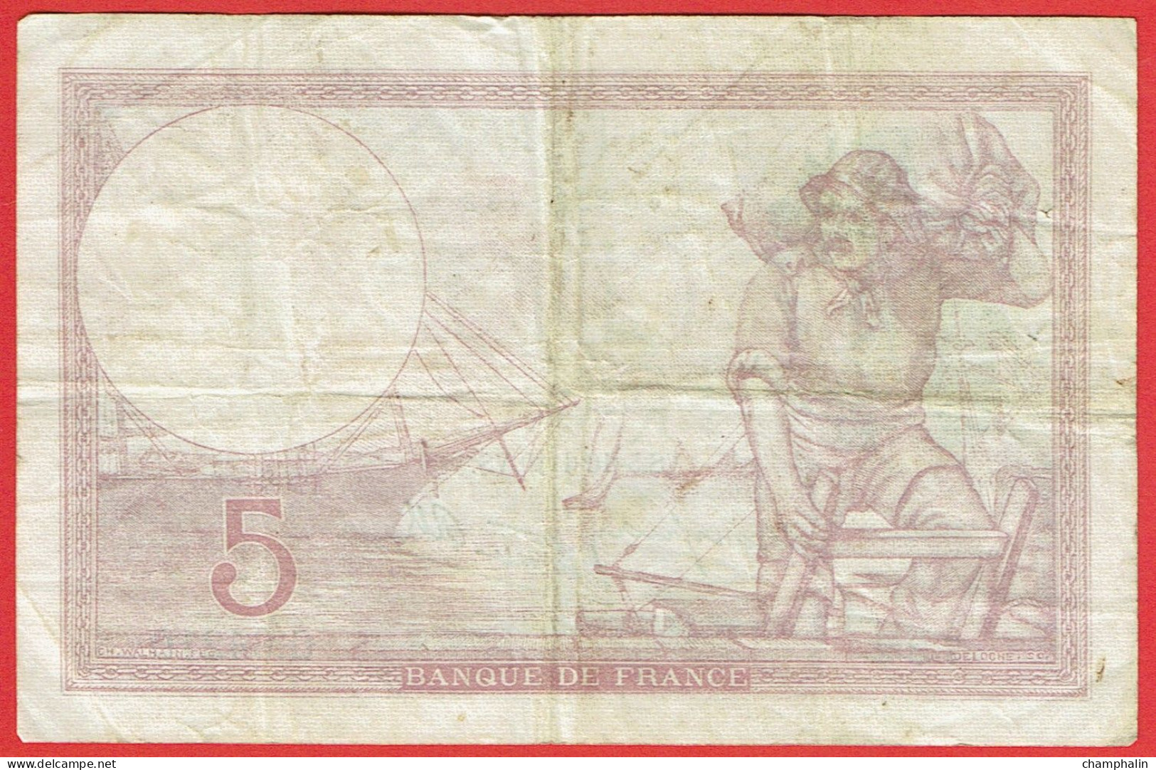 France - Billet De 5 Francs Type Violet - 5 Octobre 1939 - 5 F 1917-1940 ''Violet''