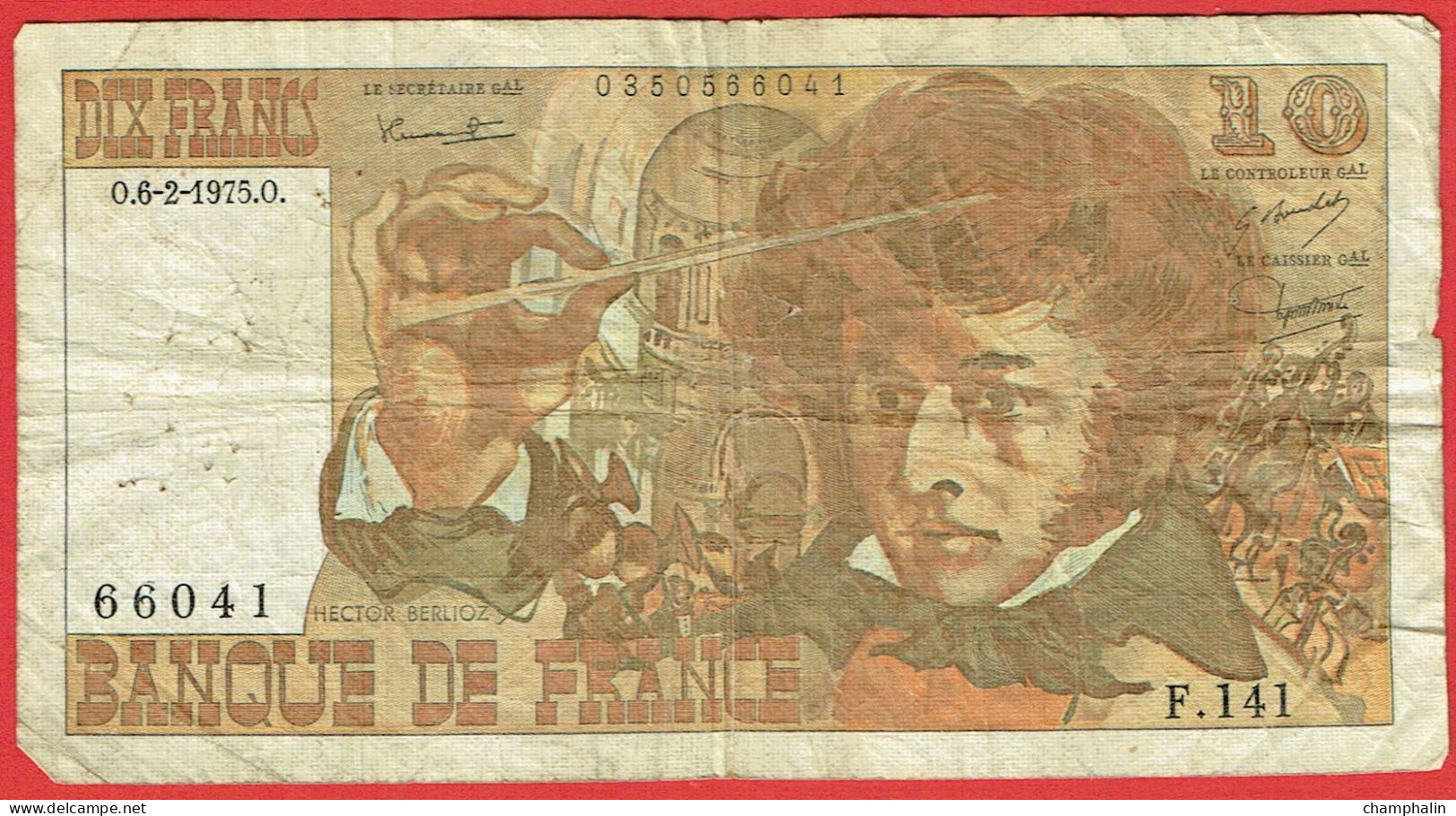 France - Billet De 10 Francs Type Berlioz - 6 Février 1975 - 10 F 1972-1978 ''Berlioz''