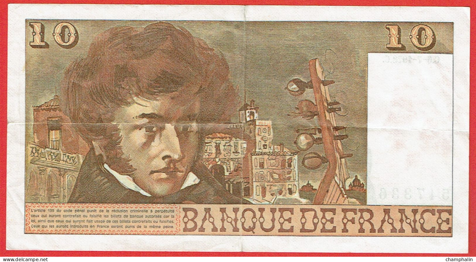 France - Billet De 10 Francs Type Berlioz - 6 Juillet 1978 - 10 F 1972-1978 ''Berlioz''