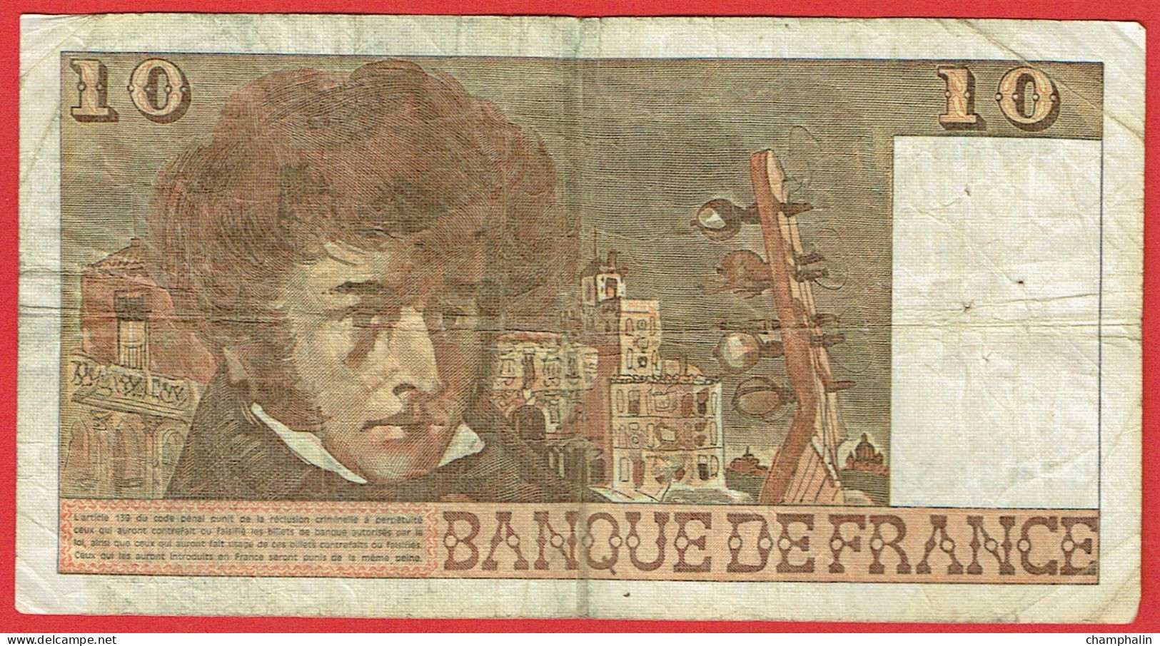 France - Billet De 10 Francs Type Berlioz - 6 Juillet 1978 - 10 F 1972-1978 ''Berlioz''