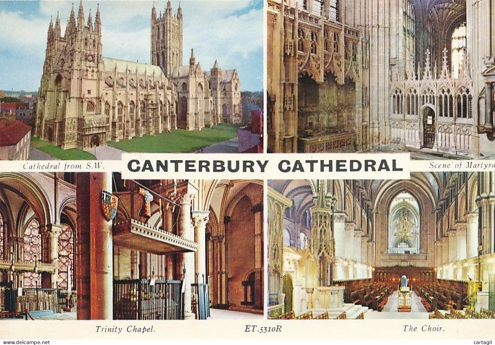CPM ( Vues Multiples)-25293-Royaume-Uni -Canterbury-Cathedral -Envoi Gratuit - Canterbury