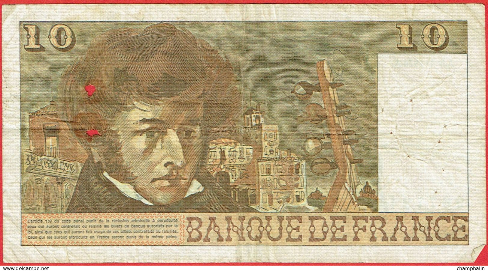 France - Billet De 10 Francs Type Berlioz - 5 Janvier 1976 - 10 F 1972-1978 ''Berlioz''