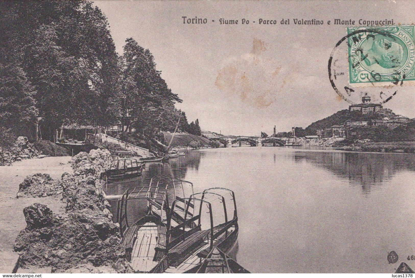 TORINO / FIUME PO / PARCO DEL VALENTINO E MONTE CAPPUCCINI / TRES BELLE CARTE - Fiume Po