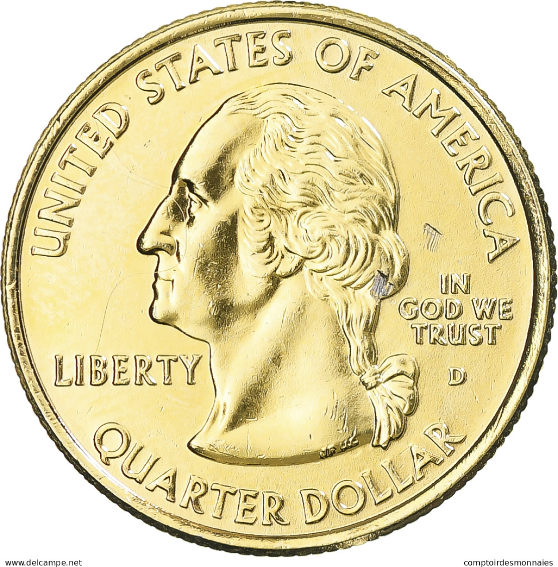 Monnaie, États-Unis, New Mexico, Quarter, 2008, U.S. Mint, Dahlonega, Golden - 2010-...: National Parks