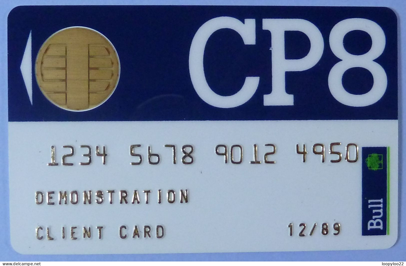 FRANCE - Chip -  Bull - CP8 - Smart Card - Test / Demo - Demonstration - Client Card - 12/89 - RRR - Privées