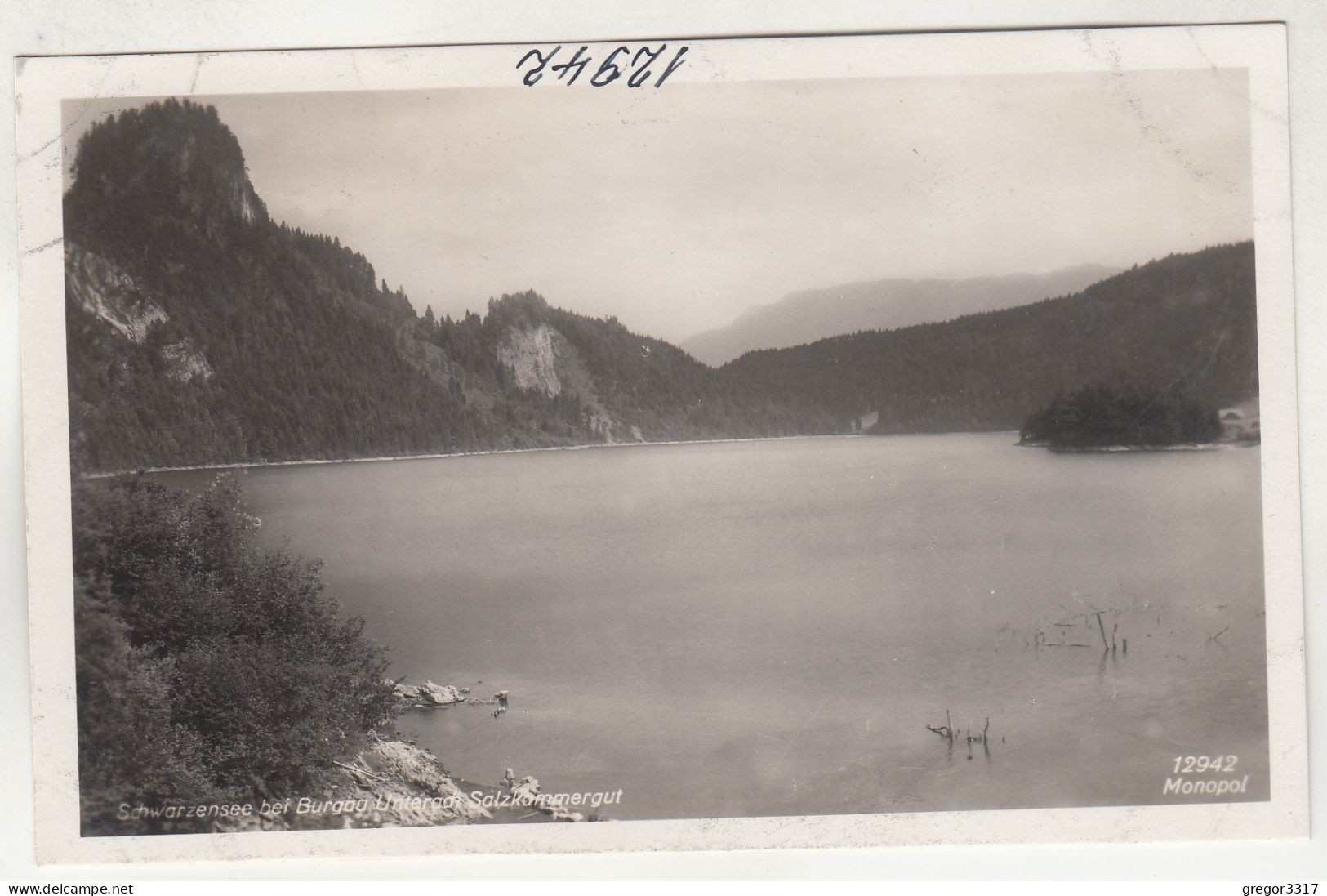 D5452) SCHWARZENSEE Bei BURGAU / UNTERACH Attersee Salzkammergut - Alte FOTO AK - - Attersee-Orte