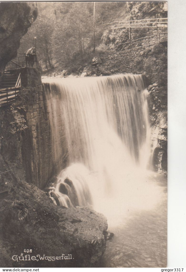D5468) Dornbirn - GÜFLE - Wasserfall - Schöne FOTO AK Verlag J. NIPP - Lustenau 1925 - Dornbirn