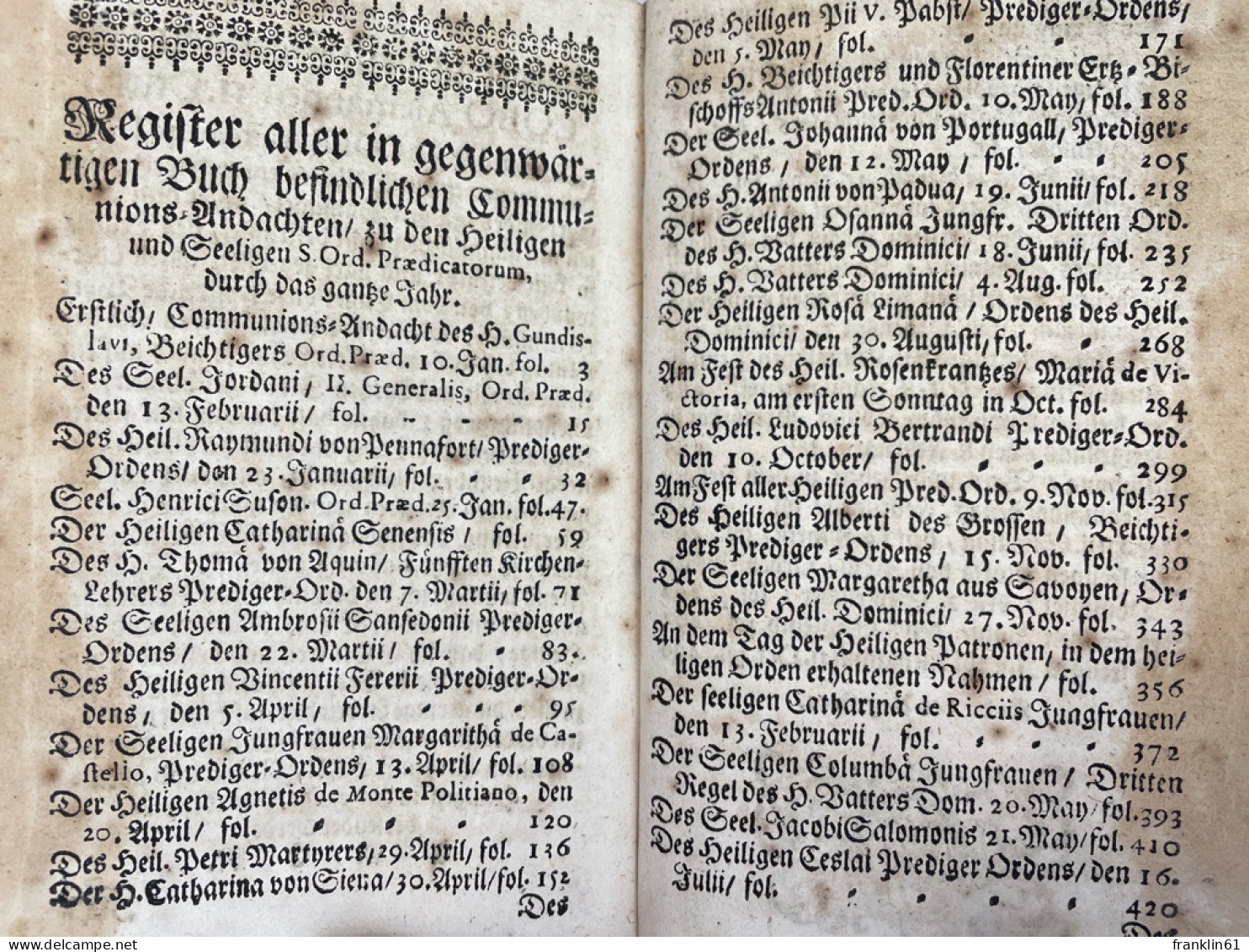 Geistliche Seelen-Speis, Oder Andächtige vor- und nach der Communion Gebether, Zu Gott dem Allmächtige[n], sei